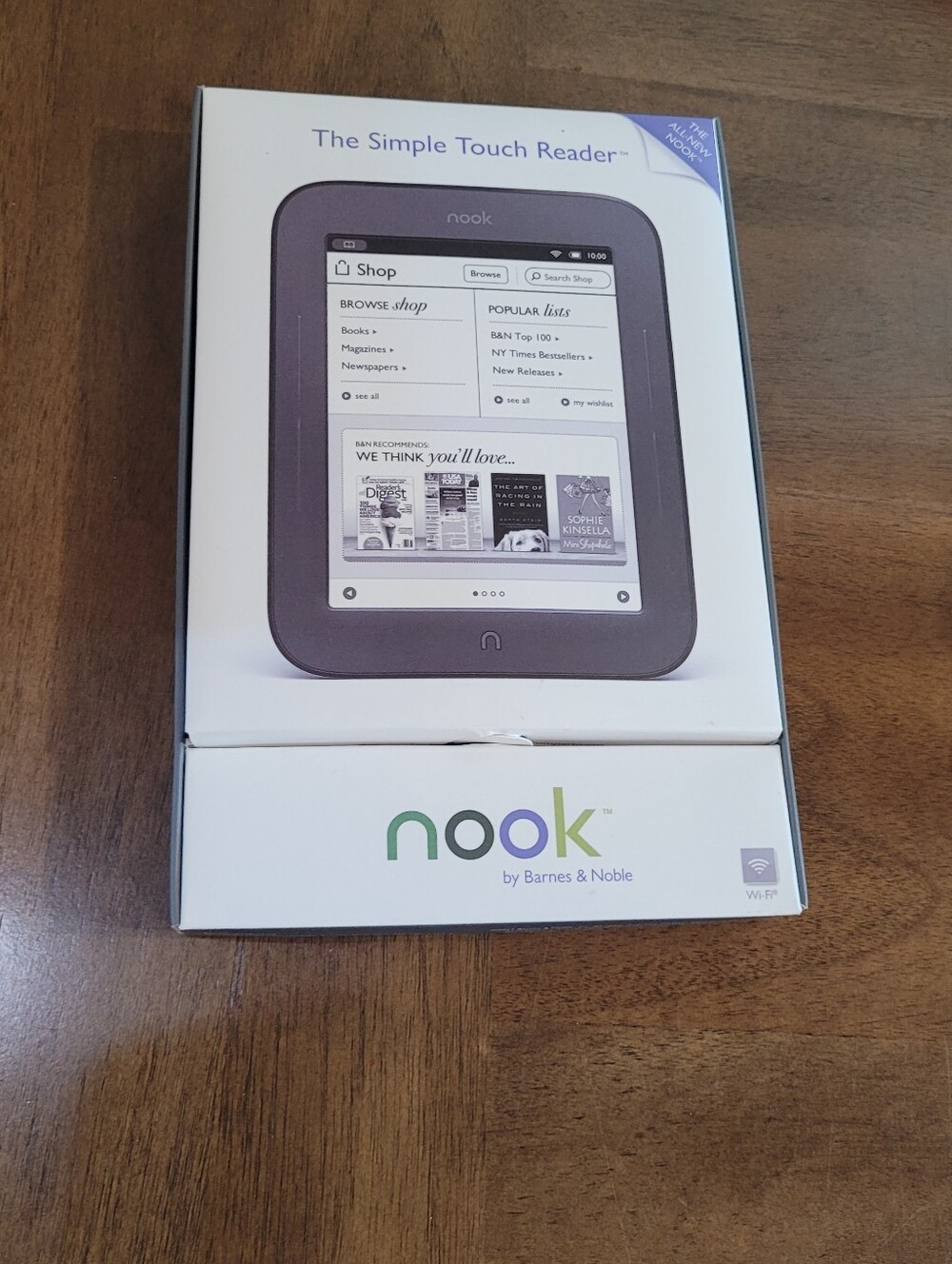 NOOK eReader And Cover. Barnes & Noble. 6 In Touch Screen. Simple Touch eReader - Picture 15 of 15